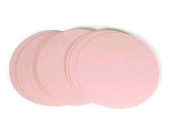 1.5 Inch Circles Die Cut Paper Circles in  Baby Pink