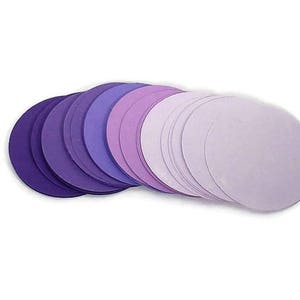 Two Inch Paper Die Cut Circles 2 inch Circles in Purple Passion image 2