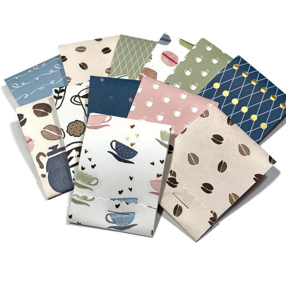 24 Mini Matchbook Sized Notepad Party Favors in Brewtiful Day Etsy