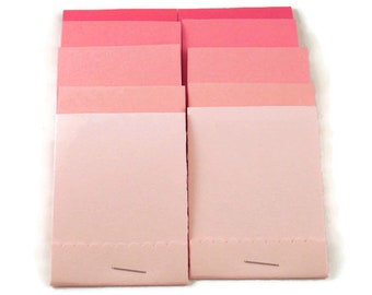 Bulk Pink Party Favors 100 Matchbook Notepads Mini Note Pads in Pink Pop