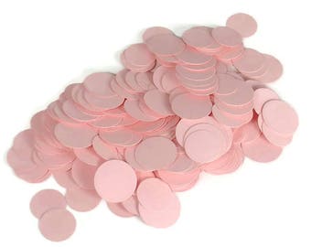 BABY PINK CONFETTI  Funfetti Paper Party  Confetti  Dots in  Baby Pink Quantity 300 Pieces