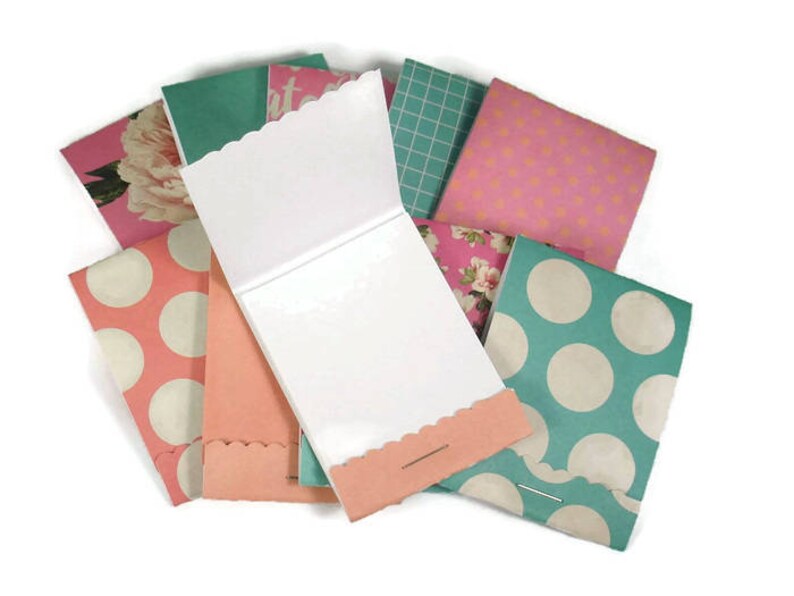 Set of 20 Matchbook Notepads Mini Note Pads in Rooftop Garden Etsy