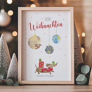 Christmas cash gift | Christmas baubles | Christmas gift for children | Christmas gift for dog lovers | Christmas gift idea