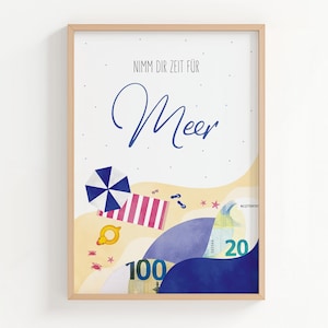 Cash gift for a beach holiday | Holiday by the sea | Cash gift for travel | Travel fund | Gift money for travel | Gift for vacation