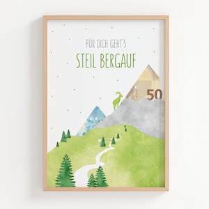 Cash gift for adventurers | Climbing, hiking, mountaineering | Alps, mountains, vacation, DIY birthday gift to print out PDF