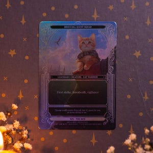 Broccoli, Quest Squad - Originele MTG-compatibele tarotruilkaart - XIX The Sun Arcana - regenboogfolie
