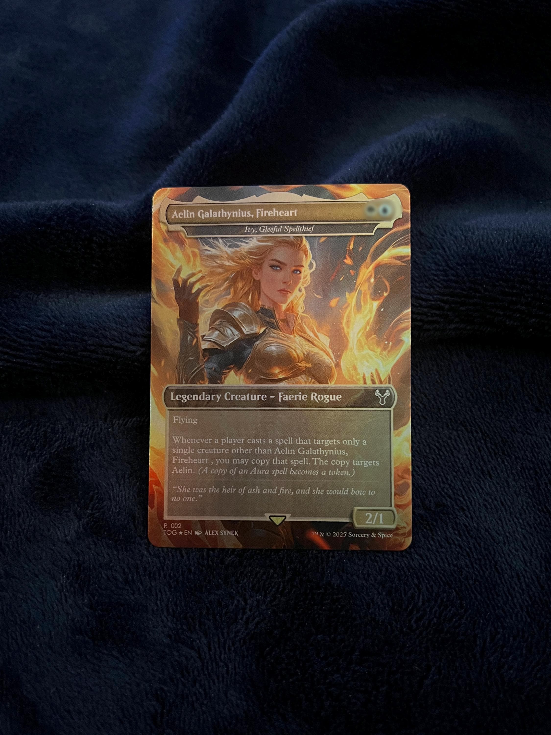TOG Series MTG Proxy Trading Card - Aelin Galathynius, Fireheart (ivy,  Gleeful Spellthief) - Rainbow Foil - Etsy