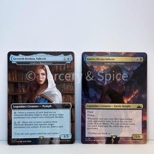Tarjeta de intercambio de cartas MTG Proxy de la serie ACOTAR: juego de 2 cartas The Valkyries (sin foil)