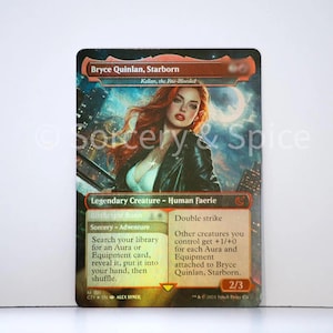 Bryce Quinlan, Starborn - Serie Crescent - Tarjeta de intercambio de cartas MTG Proxy (Kellan, el de sangre feérica) - Arcoíris