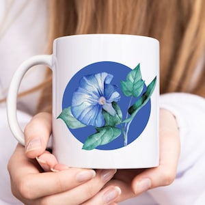 September Birth Flower Mug, Ceramic Birth Month Flower Mug, Birth Flower Cup, Birth Month Birth Flower Gift, Coffee Lover Gift, Friend Gift
