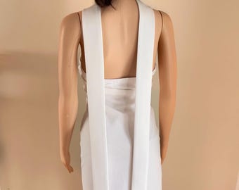 Sciarpa da sposa in raso: scialle da sposa morbido e lucido