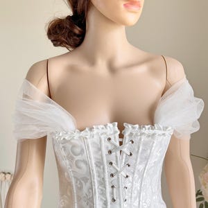 取り外し可能なウェディングドレスストラップ、オフショルダースリーブ、取り外し可能なブライダルスリーブ、半袖
