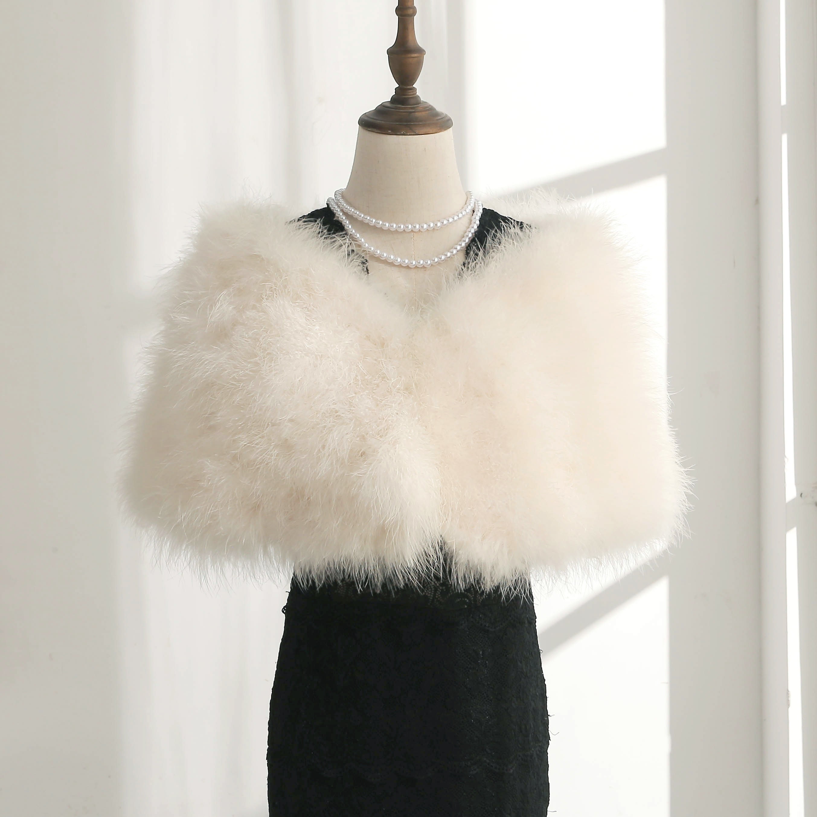 2M Nastro Di Piuma Swansdown Per Cucire DIY Pelliccia Marabou - Foto 5