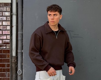 PDF sewing pattern Half Zip Pullover XXS-2XL | A4, A0 & US-Letter | With Video Tutorial