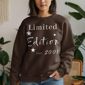 Limited Edition Sweatshirt, Established Year Sweatshirt, Custom Year Sweatshirt, Personalized Year Sweatshirt, Vintage Style Sweatshirt