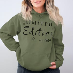 Limited Edition Hoodie 1964 geboren Vintage Geschenk, Geburtstag Hoodie für 1964 geboren, Retro 1964 Hoodie, hergestellt 1964 Geschenk Hoodie