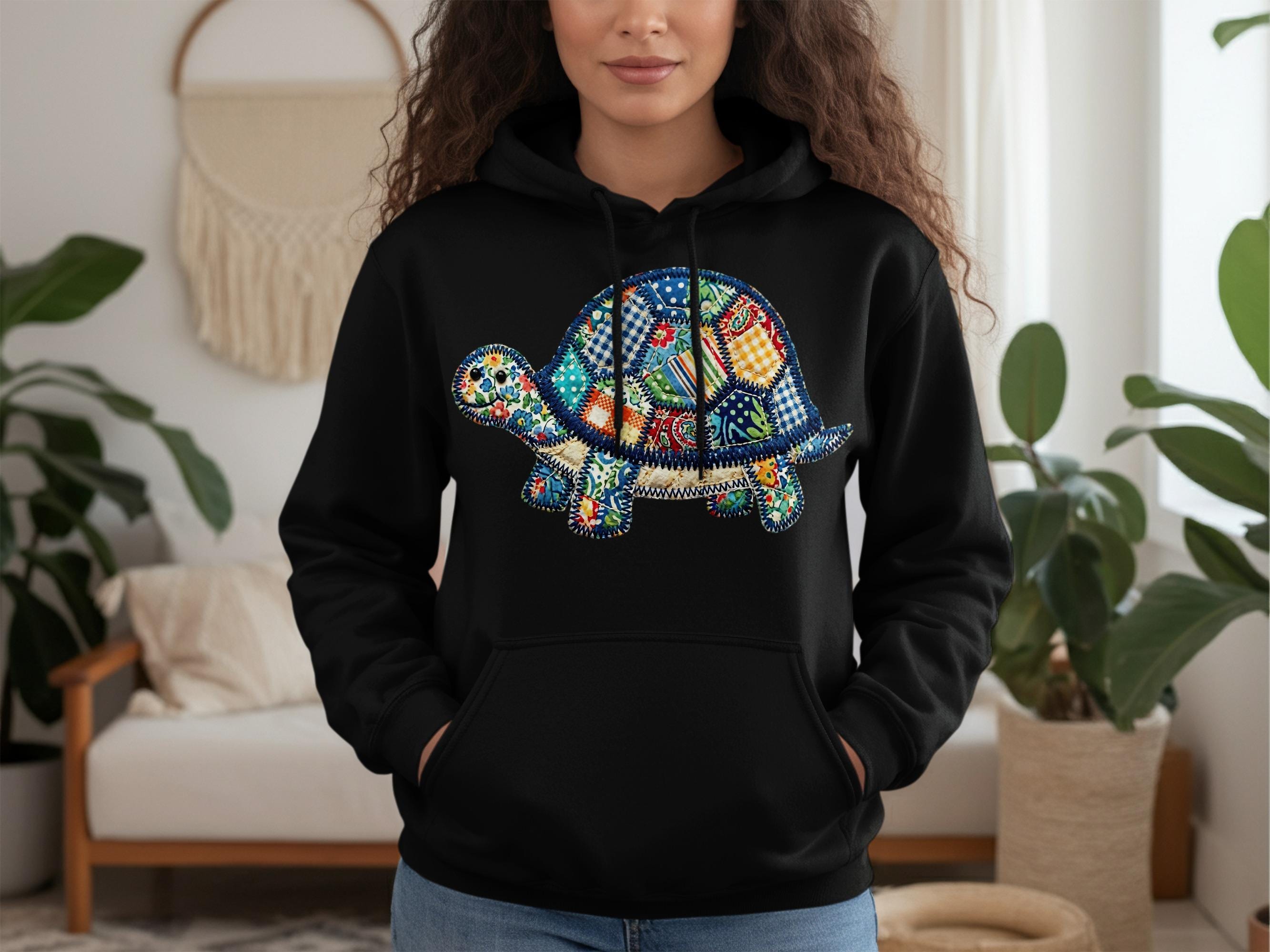 Patchwork Hoodie Turtle - Etsy Canada