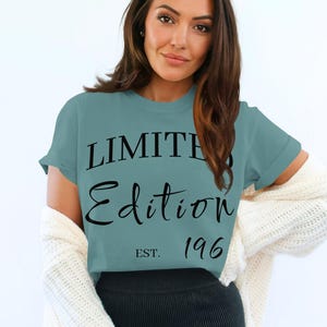 Limited Edition 1961 Tee Customizable Comfort Colors 1717 Unisex Tee Shirt Personalized Funny Gift image 10