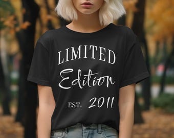 Limited Edition EST 2011 T-shirt, Funny Shirt Gift for Him and Her