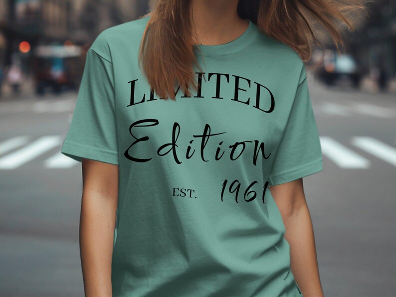 Limited Edition 1961 Tee Customizable Comfort Colors 1717 Unisex Tee Shirt Personalized Funny Gift image 2