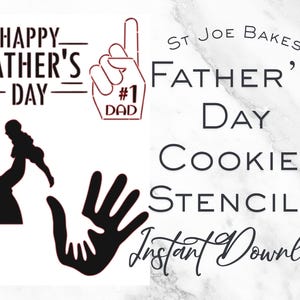 Father&#39;s Day Cookie Stencils SVG Cut File