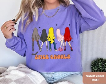 Halloween Spice Ghouls Sweatshirt, Let's go Ghouls, Halloween Pop, Halloween 90s, 90s Nostalgia, Back to the 90's Party, Retro Sweatshirt