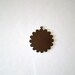 Scalloped Concho Recycled Metal Pendant Cutout