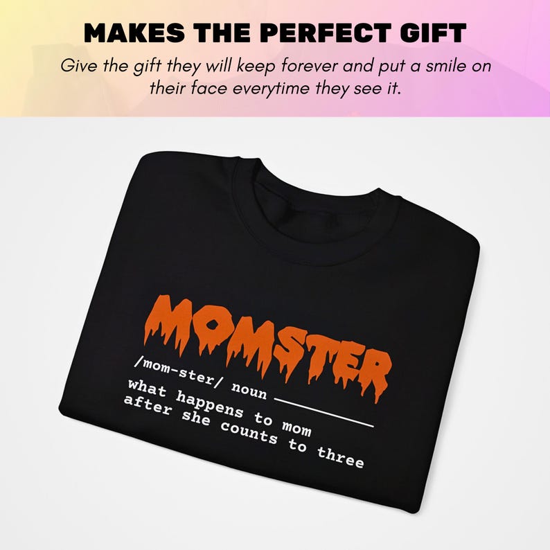 Momster Sweatshirt, Momster Shirt, Funny Halloween Sweatshirt, Comfort Colors Fall Sweatshirt, Halloween Gift for Mom, Pumpkin Spice Shirt