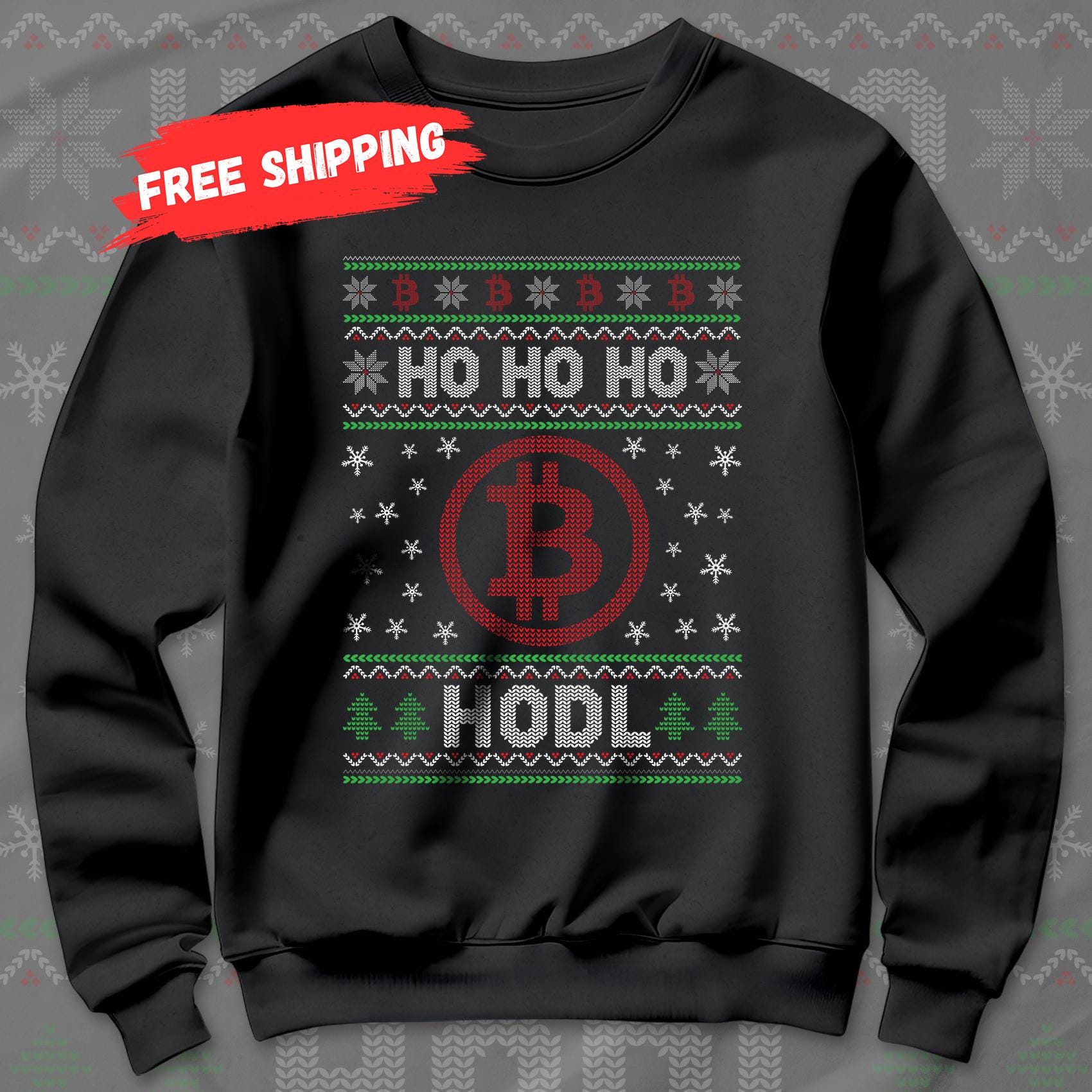 ビットコインのダサいクリスマスセーター：HODL暗号通貨ジャンパー、暗号通貨ブロックチェーン投資家トレーダーのクリスマスシャツ - Etsy 日本