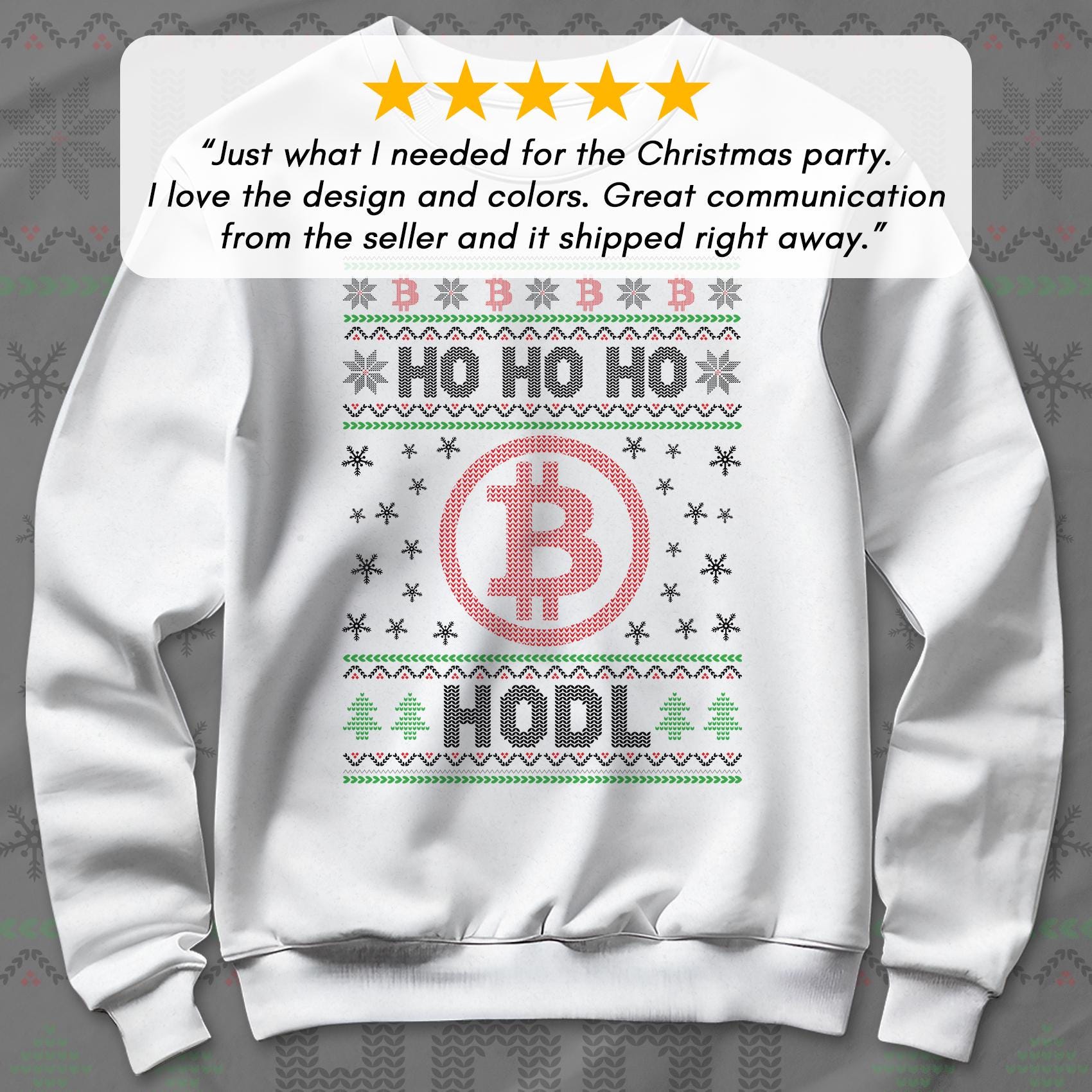 ビットコインのダサいクリスマスセーター：HODL暗号通貨ジャンパー、暗号通貨ブロックチェーン投資家トレーダーのクリスマスシャツ - Etsy 日本