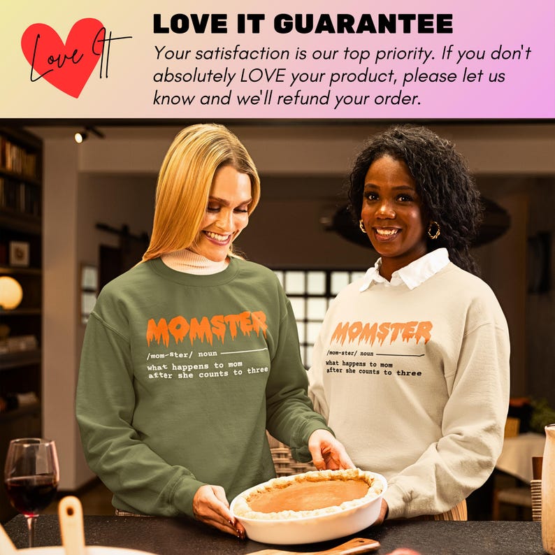 Momster Sweatshirt, Momster Shirt, Funny Halloween Sweatshirt, Comfort Colors Fall Sweatshirt, Halloween Gift for Mom, Pumpkin Spice Shirt