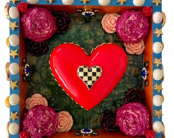 Heart Art Shrine, Mexican Heart, Heart Art- Love Song- "Rock Me Mama"