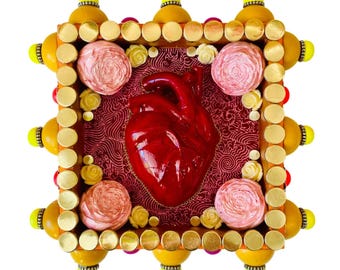 Heart Art, Mexican Heart- Love Song- "Keep on the Sunny Side"