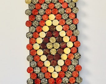 Railslide: Upcycled Skateboard Wall Art with Bottle Cap Resin Design