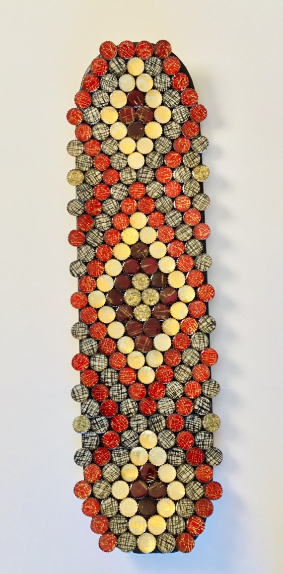 Railslide, Skateboard Art, Skateboard Wall Art, Upcycled Skateboard