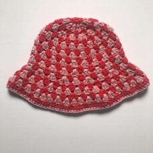 Cherry Strawberry Crochet Bucket Hat