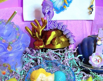 Hand Crafted Mermaid Gift Box For Girls, Mermaid Gifts For Kids, Custom Gift Basket, Unique Girl Birthday Gifts, Christmas Gift For Girls