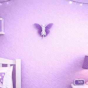 Handmade Resin Fairy Home Decor, Fantasy Wall Decor, Baby Girl Nursery Decor, Room Decor, Kids Wall Art, Wall Hanging Fairy, Entryway Decor image 12