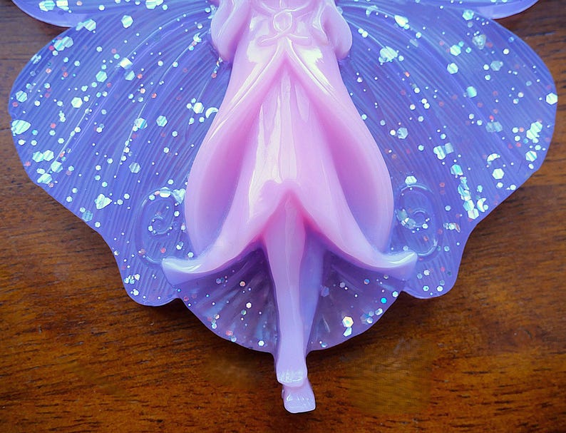 Handmade Resin Fairy Wall Decor, Kids Room Wall Art, Fairy Nursery Wall Decor, Room Decor Aesthetic, Fairy Home Decor, Fantasy Decor image 5