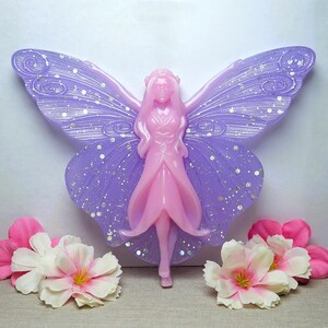 Handmade Resin Fairy Wall Decor, Kids Room Wall Art, Fairy Nursery Wall Decor, Room Decor Aesthetic, Fairy Home Decor, Fantasy Decor image 1