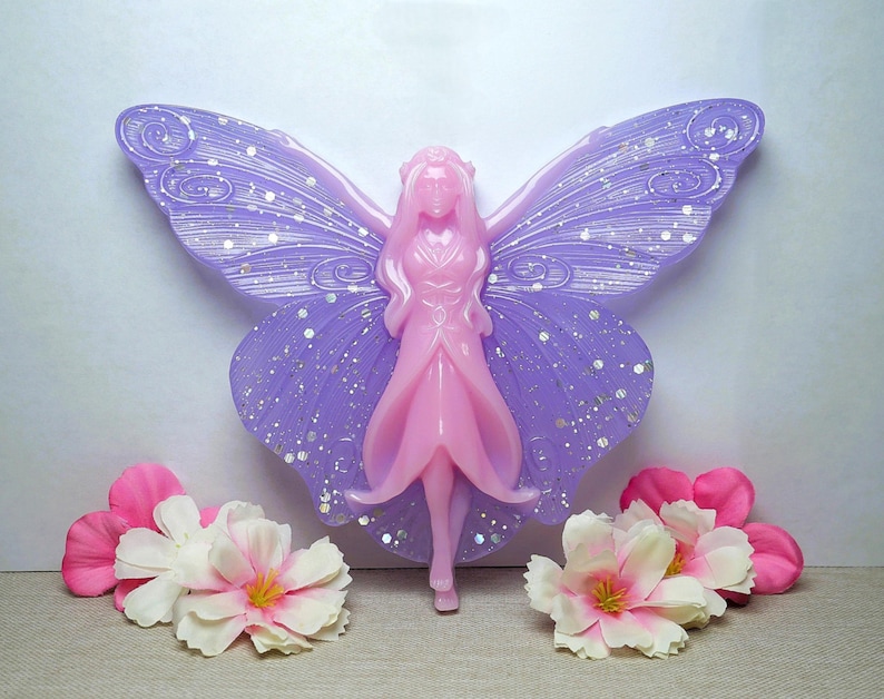 Handmade Resin Fairy Wall Decor, Kids Room Wall Art, Fairy Nursery Wall Decor, Room Decor Aesthetic, Fairy Home Decor, Fantasy Decor image 1