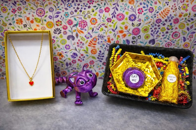Alice In Wonderland Girls Gift Box, Birthday Gift Box, Kids Gifts, Christmas Gifts For Kids, Custom Girl Gifts, Unique Kid Gift, Tween Gifts image 10