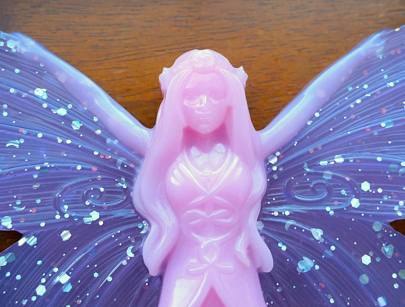 Handmade Resin Fairy Wall Decor, Kids Room Wall Art, Fairy Nursery Wall Decor, Room Decor Aesthetic, Fairy Home Decor, Fantasy Decor image 4