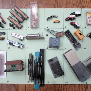 Vintage N Scale Train Extras Cars Trucks Figures Buildings Sold by the Piece