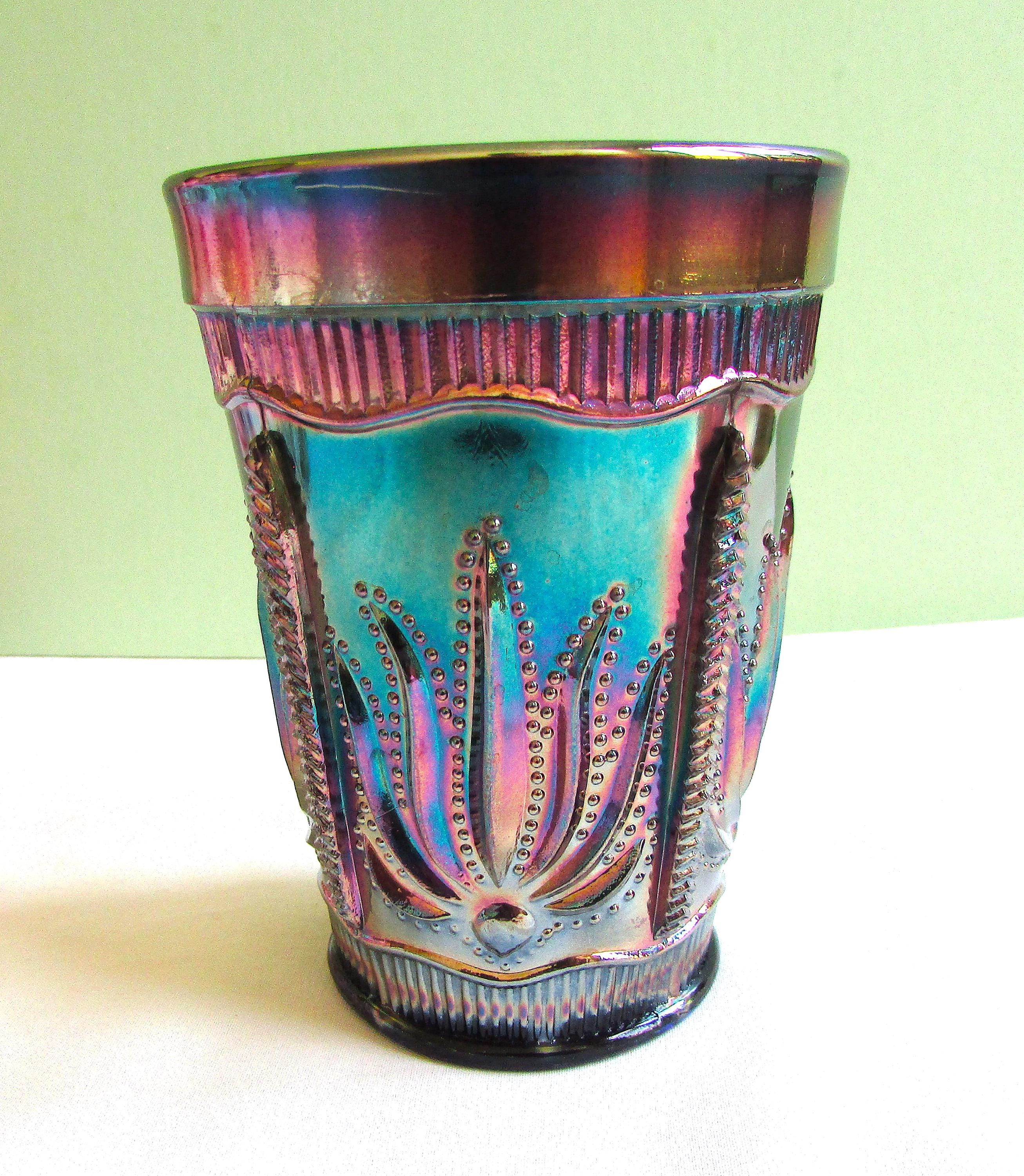 フェントン　バタフライ柄カーニバルグラス　ヴィンテージ Fenton Butterfly Carnival Glass - Etsy
