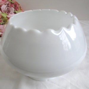 Vintage White Gas/Oil Lamp Shade
