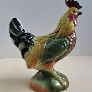 Vintage Keramik Hahn Figur