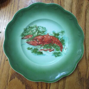 Vintage Porcelain Lobster Plates - Etsy