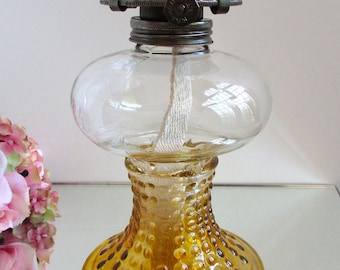 Vintage Kaandan Ltd. Glass Petroleum / Paraffinöl Lampe,