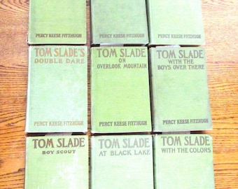 Antiguo Percy Keese Fitzhugh 9 Tom Slade Aventura Grosset & Dunlap Libros